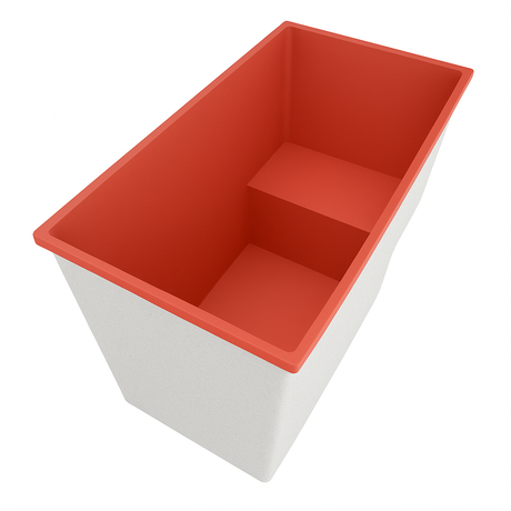 Deep Bathtub With Seat 1495 L x 800 W x 1000 Depth Handmade by Omnitub