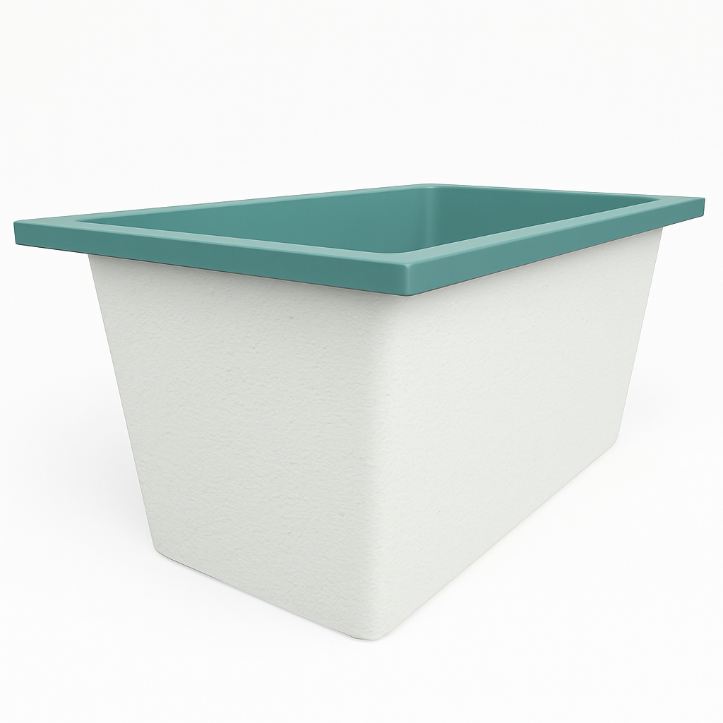 Omnitub 1250 x 750 Deep Soaking Bathtub – 600mm Internal Depth – Rectangular