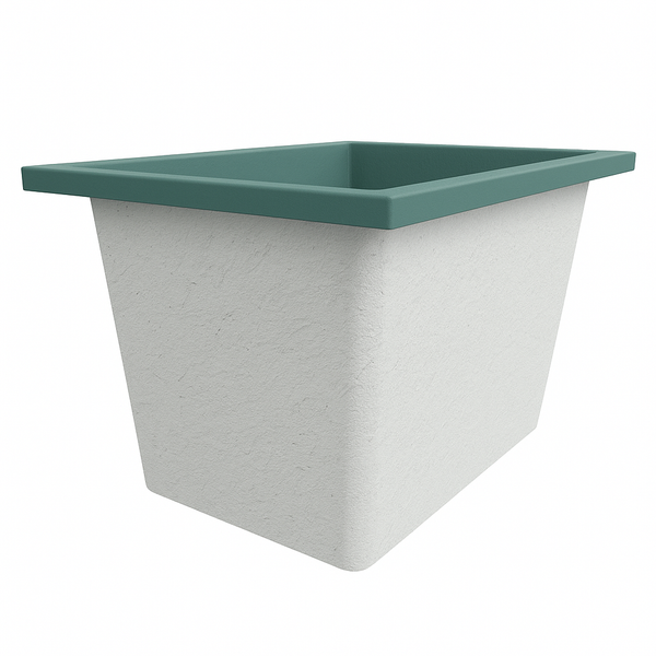 Omnitub Solo Max 1050 x 800 handmade UK deep soaking tub 600mm depth rectangular - main product view 6