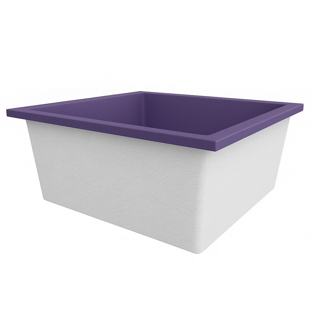 1400 L x 1400 W x 625 H. Bain profond. Omnitub Duo Extrême