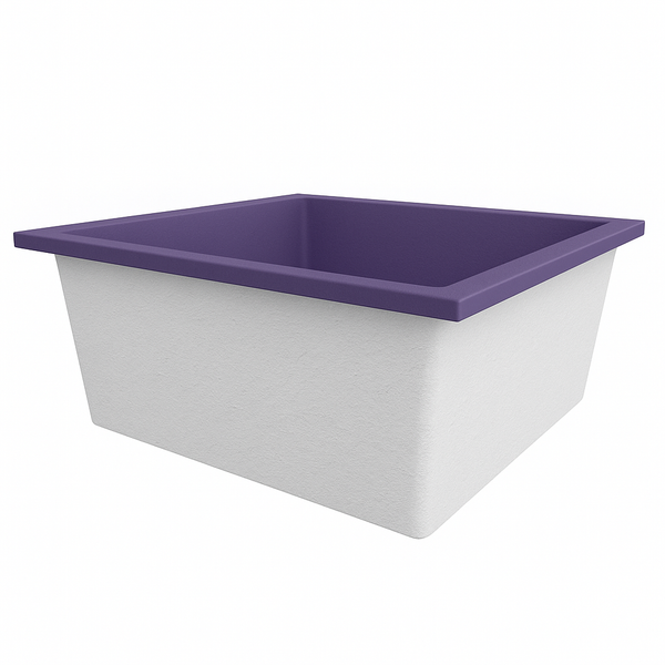 Omnitub 1200 x 1200 deep soaking tub 600mm depth square - product detail 5