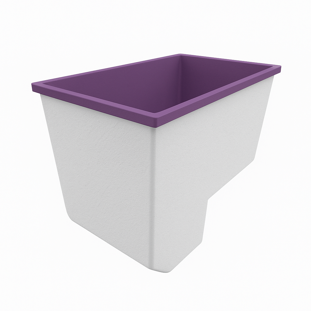 Deep Bathtub With Seat 1100 L x 700 W x 1000 Depth Handmade by Omnitub
