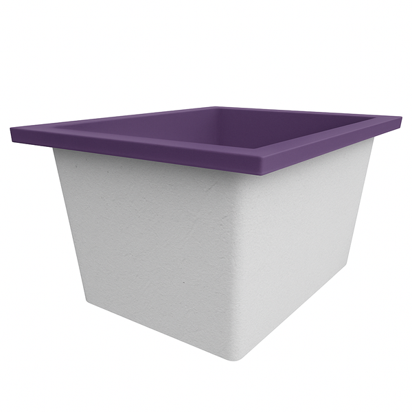 Omnitub Solo Extra 1150 x 900 handmade UK deep soaking tub 600mm depth rectangular - interior detail 7