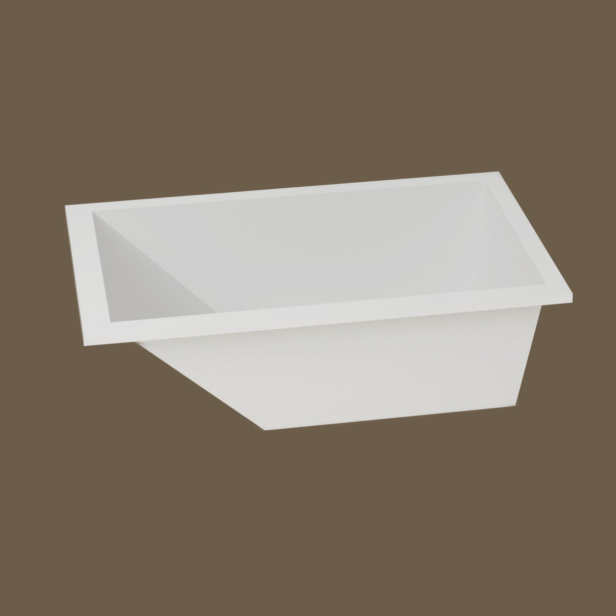Repose 1900 Reclined Soaking Tub — Foot end [render:foot:nofeet] [bg:hush]