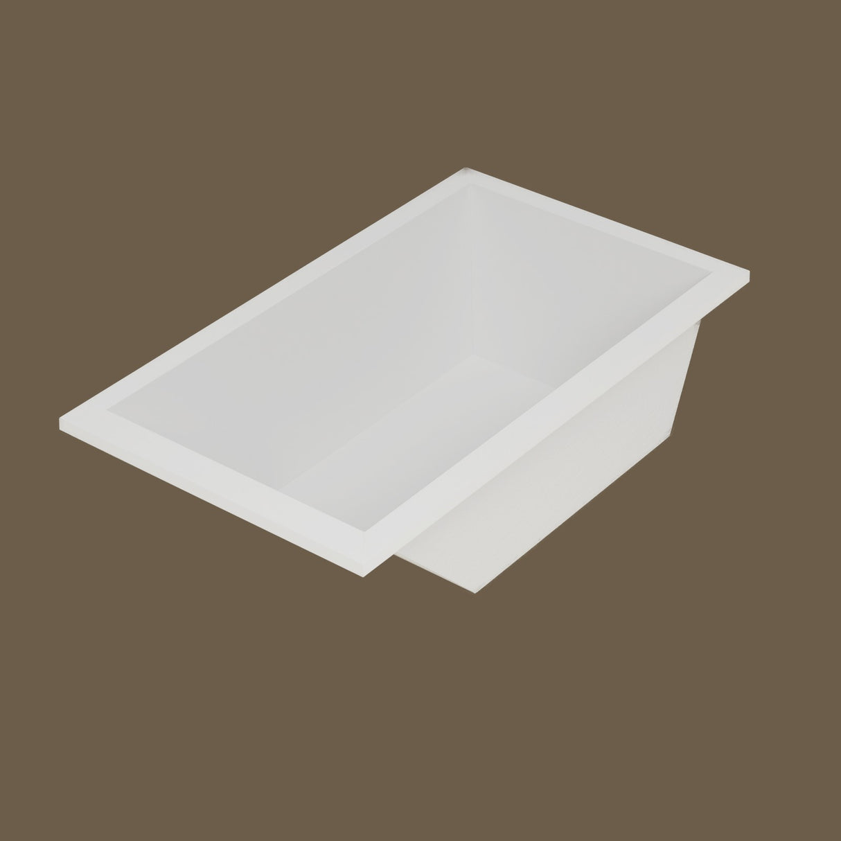 Repose 1900 Reclined Soaking Tub — Three-quarter [render:hero:nofeet] [bg:hush]