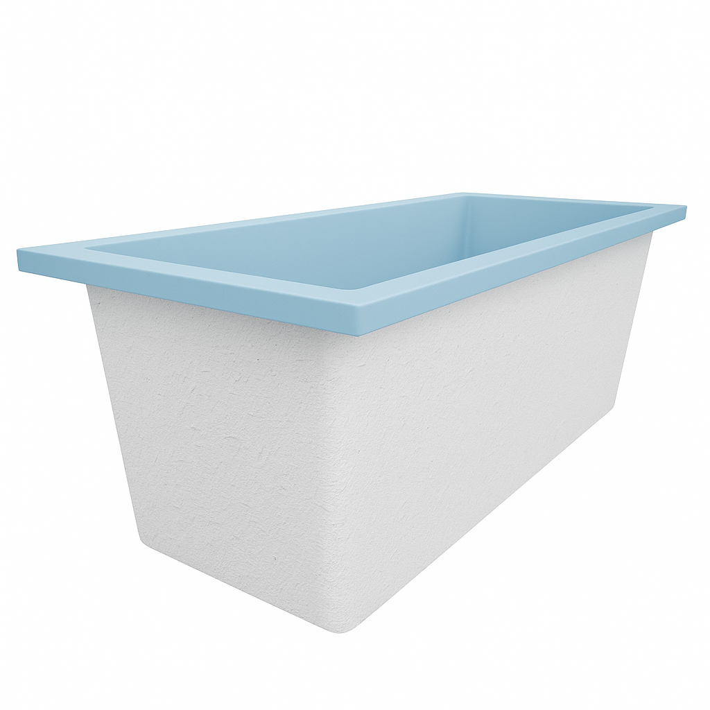1700 x 750 Deep Soaking Tub – 600mm Depth – Rectangular – Omnitub