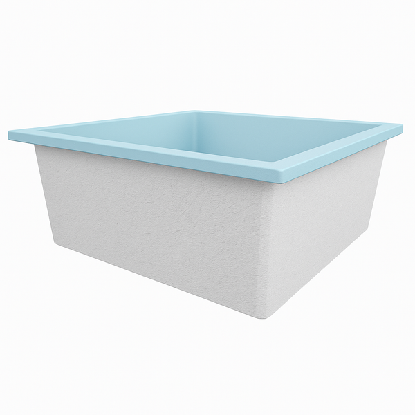 Omnitub Duo Ultra 1500 x 1500 handmade deep soaking tub 600mm depth square - feature highlight 5