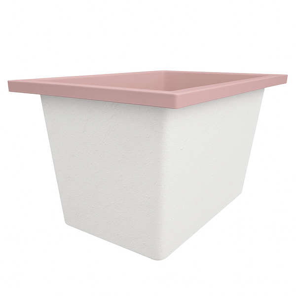 Omnitub Solo Max 1050 x 800 handmade UK deep soaking tub 600mm depth rectangular - installed in bathroom 6