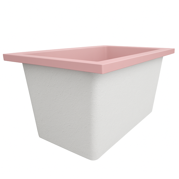 Omnitub Solo Supreme 1250 x 850 UK deep soaking tub 600mm depth rectangular - top-down view 6