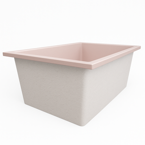Omnitub Solo Extreme 1600 x 1050 handmade UK deep soaking tub 600mm depth wide rectangular - lifestyle setting 2