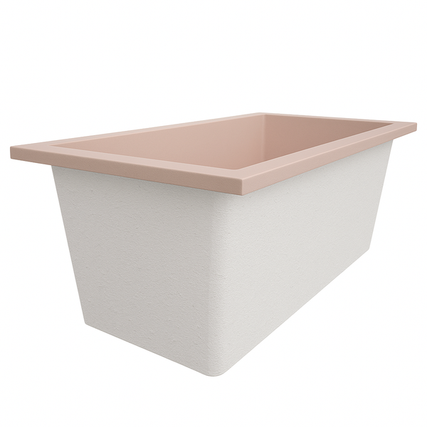 Omnitub 1500 x 800 handmade UK deep soaking tub 600mm depth rectangular - colour detail 6