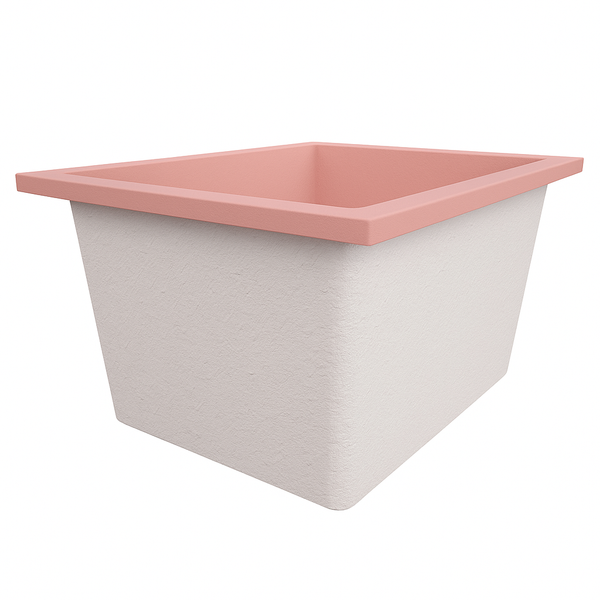 Omnitub Solo Extra 1150 x 900 handmade UK deep soaking tub 600mm depth rectangular - close-up detail 7
