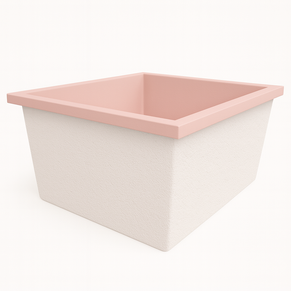 1400 L x 1200 W x 625 H. Bain profond. Omnitub Duo Flow