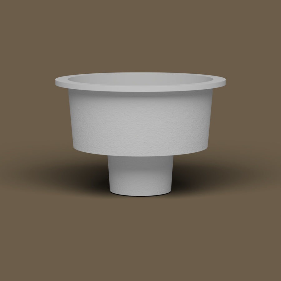 1500 Diameter Soaking Tub — Low corner