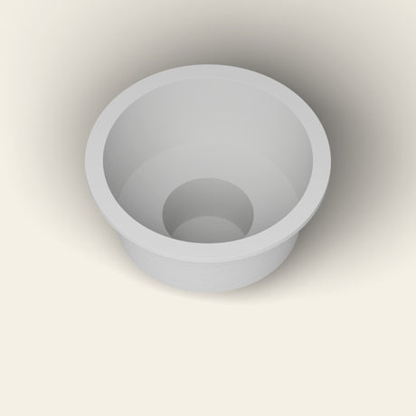 1500 Round Soaking Tub by Omnitub — tipped [render:round-tipped]