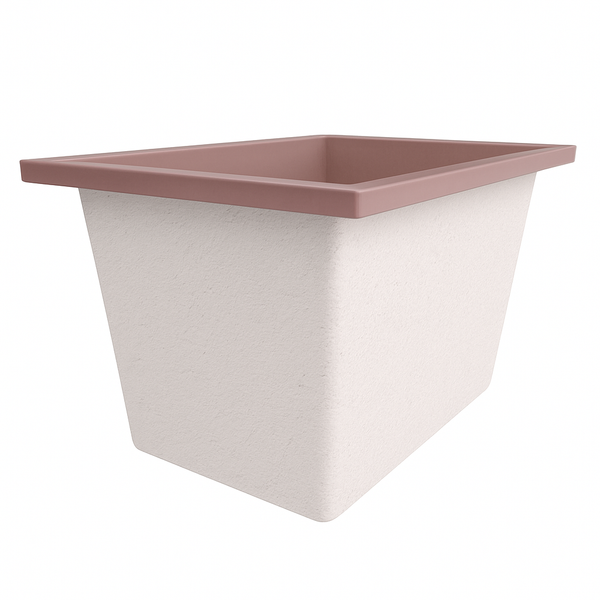 Omnitub Solo Max 1050 x 800 handmade UK deep soaking tub 600mm depth rectangular - close-up detail 6