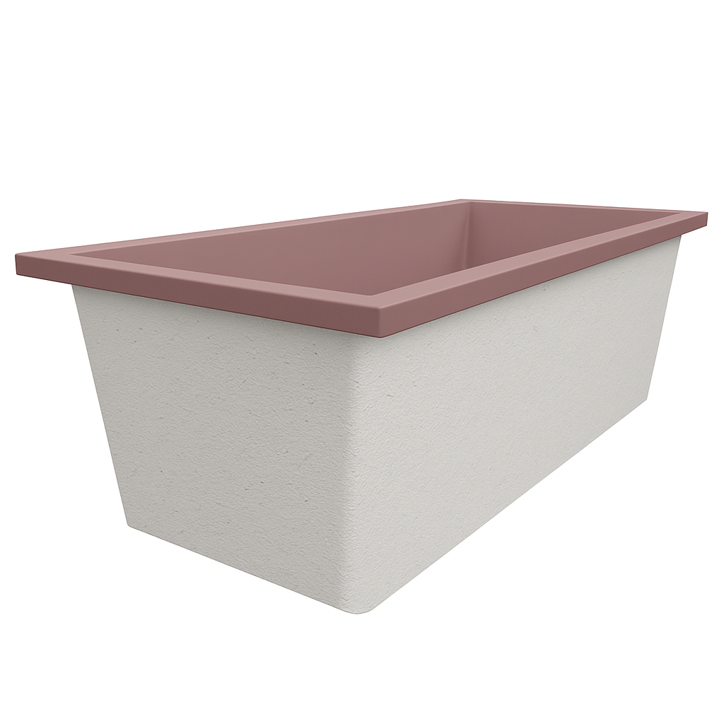 1900 L x 900 W x 625 H. Bain profond. Omnitub de luxe supplémentaire
