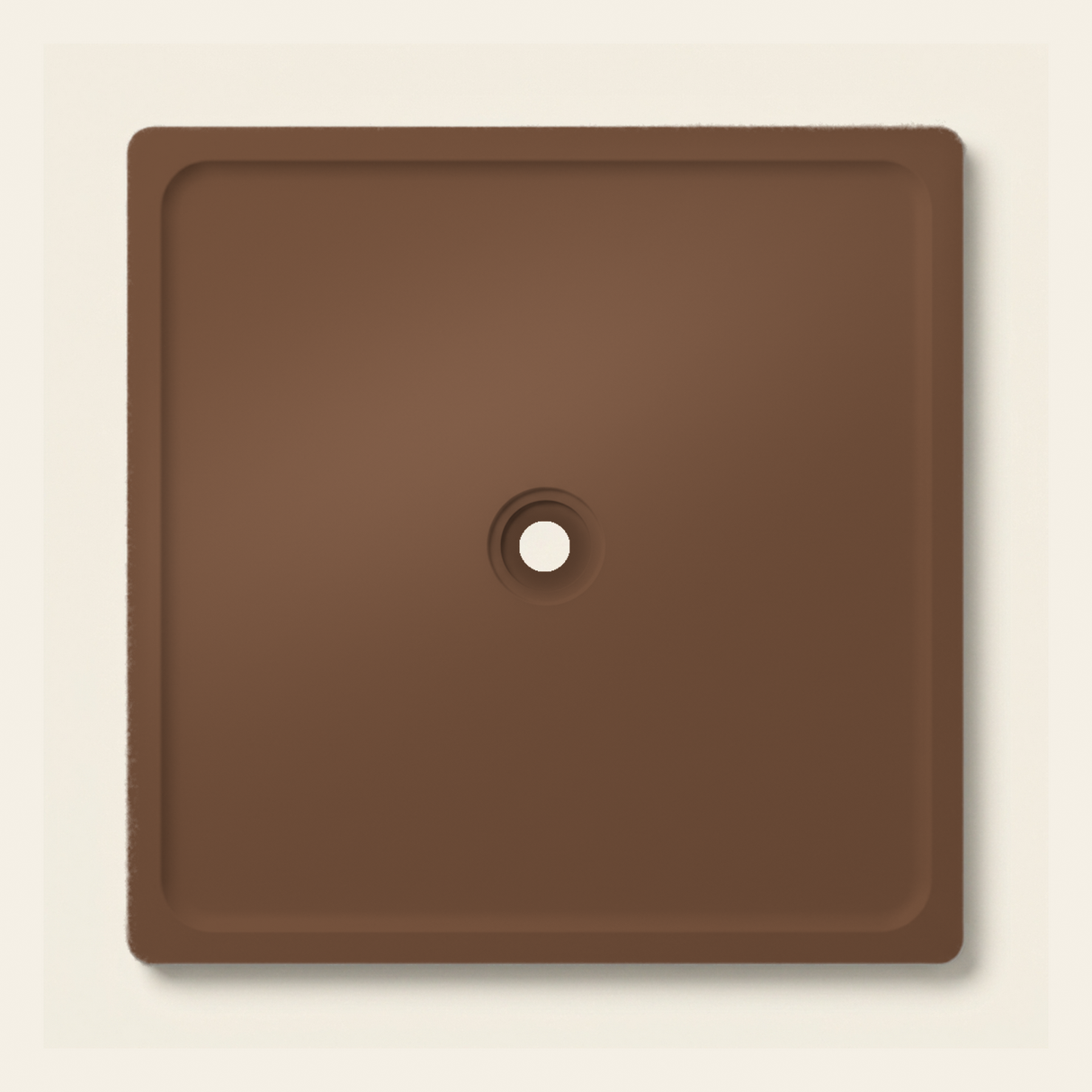 OMN-V5B Saddle Brown — 1500 x 1500 shower tray