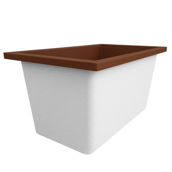 Omnitub Solo Supreme 1250 x 850 UK deep soaking tub 600mm depth rectangular - installed in bathroom 6