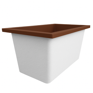 Omnitub 1250 x 750 Deep Soaking Bathtub – 600mm Internal Depth – Rectangular
