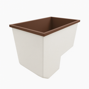 Deep Bathtub With Seat 1100 L x 700 W x 1000 Depth Handmade by Omnitub