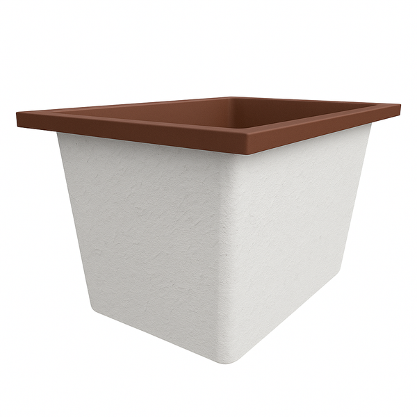 Omnitub Solo Max 1050 x 800 handmade UK deep soaking tub 600mm depth rectangular - lifestyle setting 6