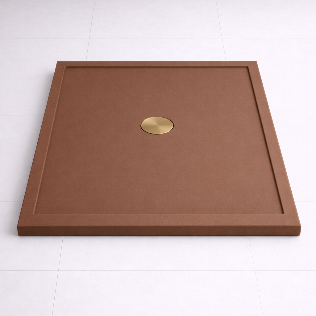 Omnitub 740 × 590 Rectangular Shower Tray – 35mm Slim Non-Slip - installed in bathroom 4