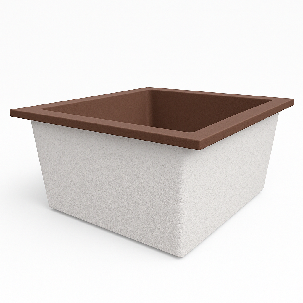 1400 L x 1200 W x 625 H. Bain profond. Omnitub Duo Flow