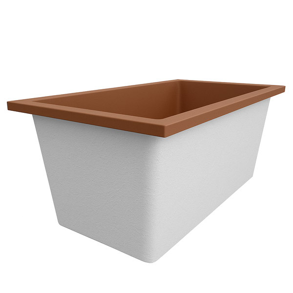 Omnitub 1500 x 800 handmade UK deep soaking tub 600mm depth rectangular - additional view 6