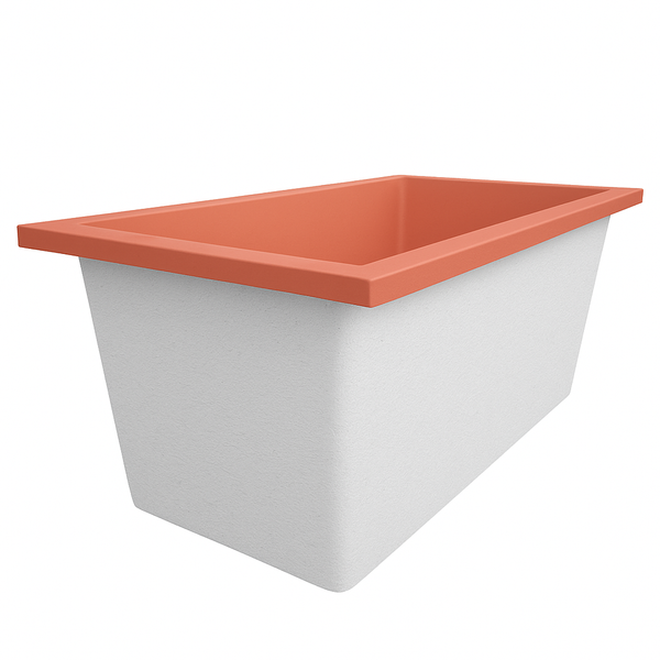 Omnitub 1400 x 800 deep soaking tub 600mm depth rectangular - installed in bathroom 6