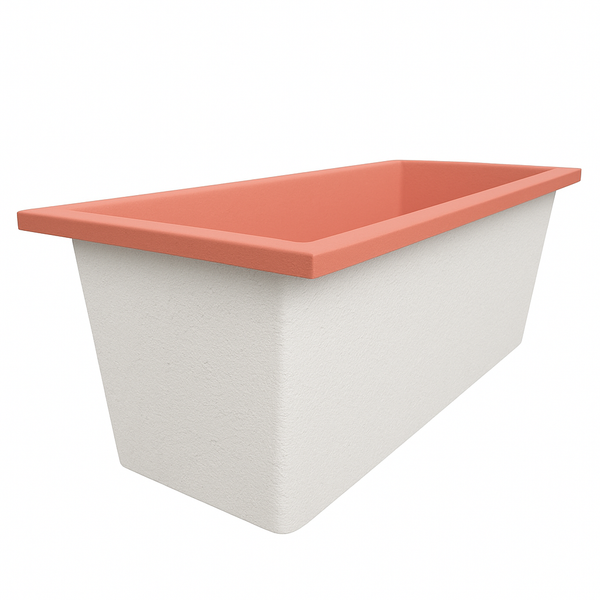 Omnitub Deluxe 1700 x 750 handmade UK deep soaking tub 600mm depth rectangular - installed in bathroom 7