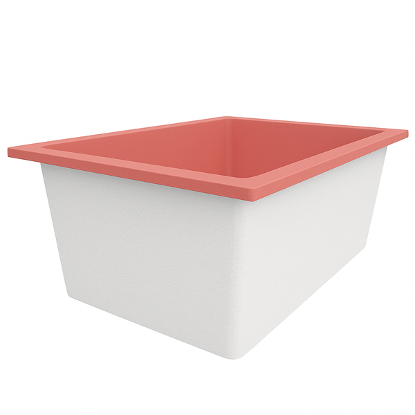 Omnitub Solo Plus 1250 x 1050 handmade UK deep soaking tub 600mm depth wide rectangular - colour detail 6