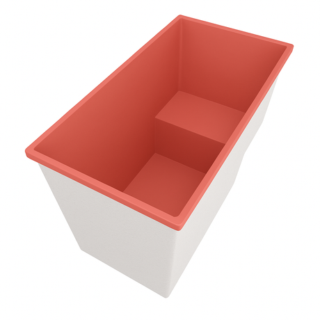 Deep Bathtub With Seat 1495 L x 800 W x 1000 Depth Handmade by Omnitub