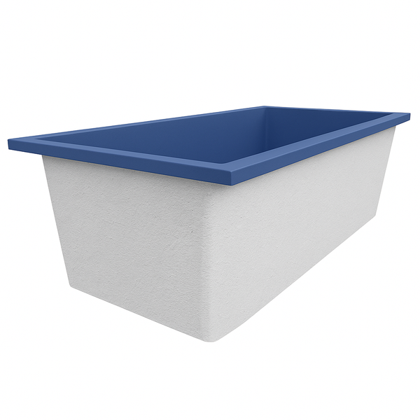 Omnitub 1900 x 900 UK deep soaking tub 600mm depth rectangular - alternate angle 5