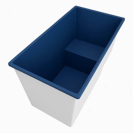 Deep Bathtub With Seat 1495 L x 800 W x 1000 Depth Handmade by Omnitub