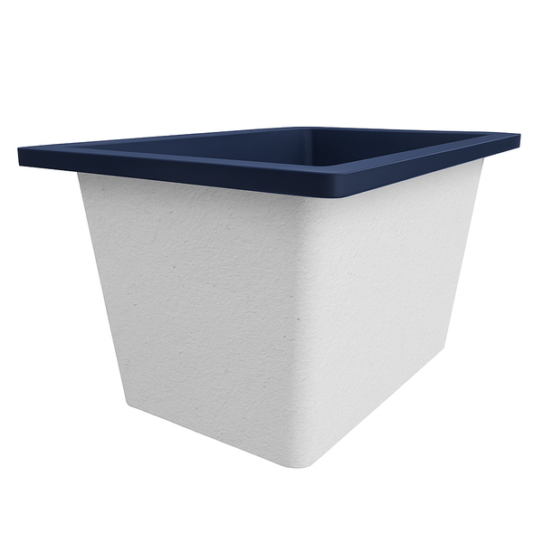 Omnitub Solo Max 1050 x 800 handmade UK deep soaking tub 600mm depth rectangular - finish and texture 6