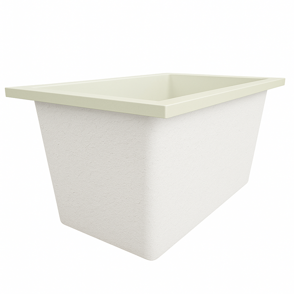 Omnitub Solo Supreme 1250 x 850 UK deep soaking tub 600mm depth rectangular - dimensions overview 6
