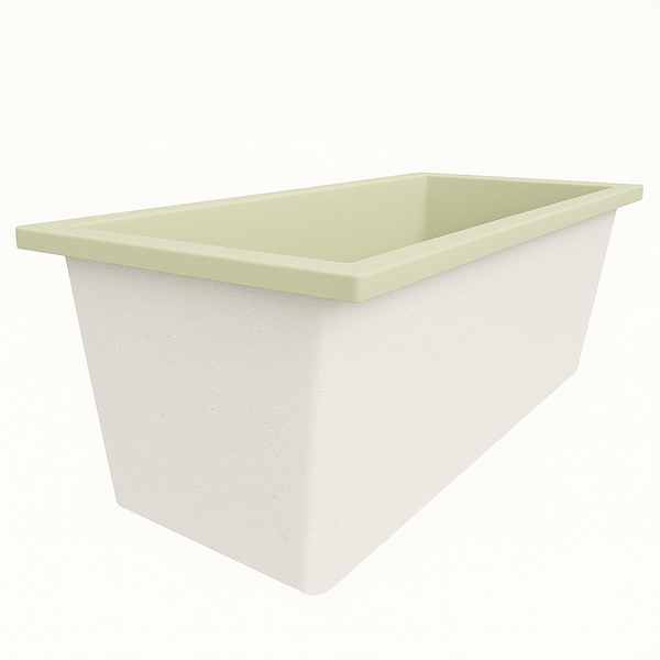 Omnitub Deluxe 1700 x 750 handmade UK deep soaking tub 600mm depth rectangular - lifestyle setting 7