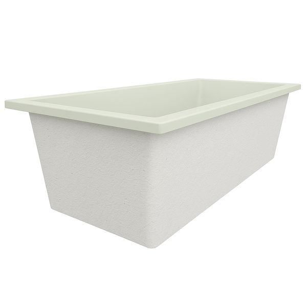 Omnitub 1900 x 900 UK deep soaking tub 600mm depth rectangular - design feature 5
