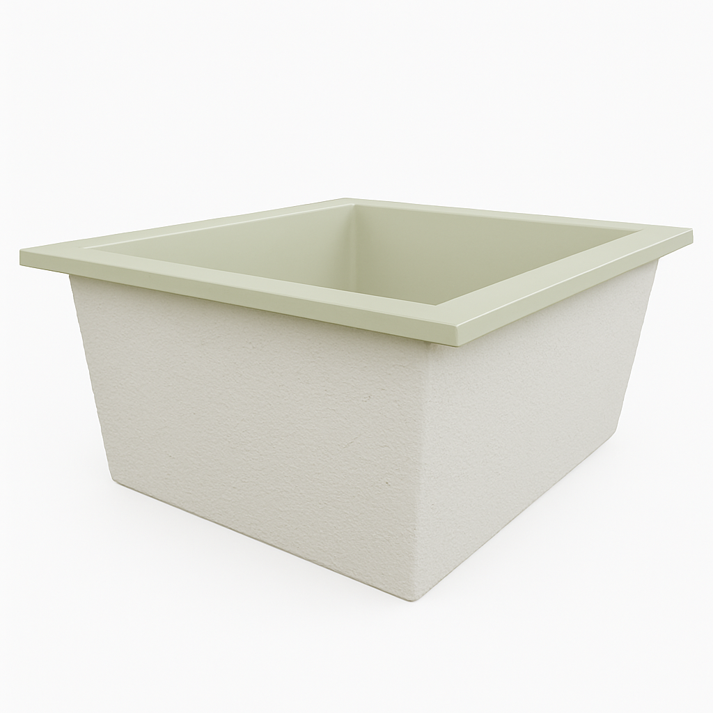 1400 L x 1200 W x 625 H. Bain profond. Omnitub Duo Flow