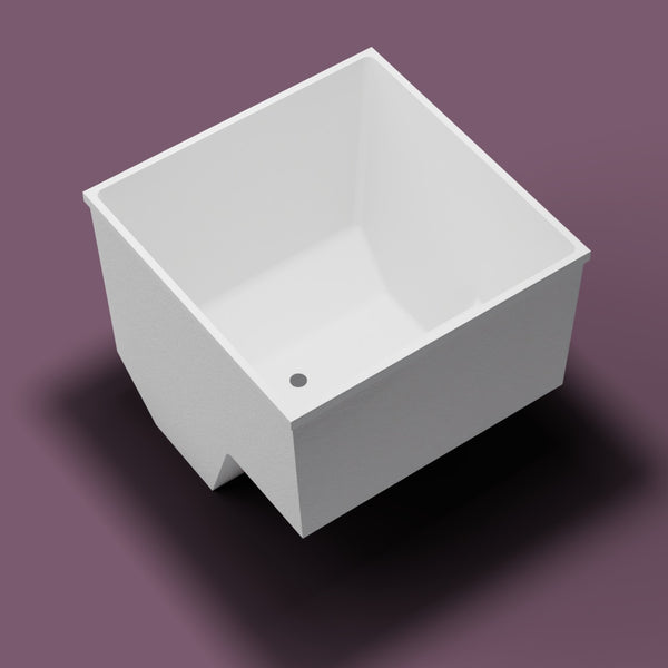 1100 x 1100 Seated Soaking Tub — Seat [render:in_seat:nofeet] [bg:aubergine]