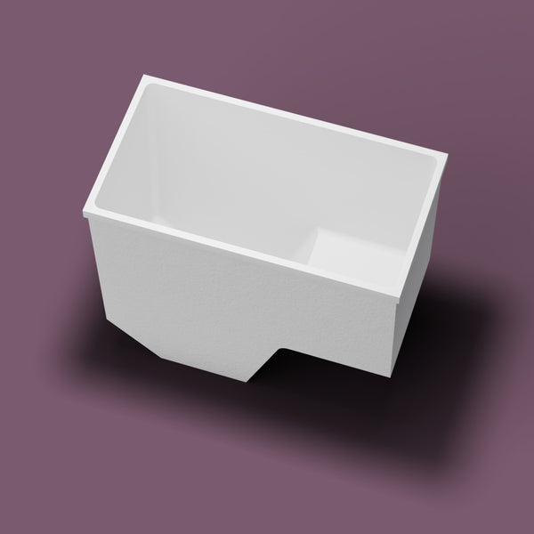 1100 x 600 Seated Soaking Tub — Looking in [render:lookin:nofeet] [bg:aubergine]