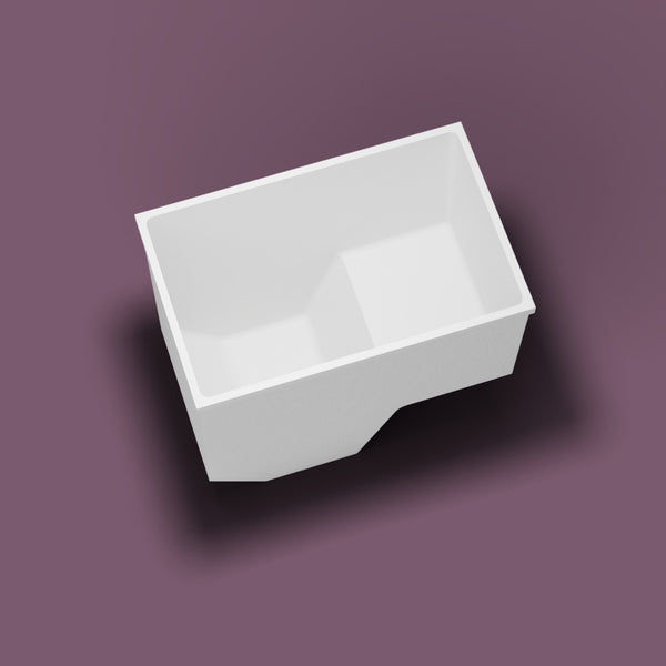 1100 x 700 Seated Soaking Tub — Footwell [render:in_well:nofeet] [bg:aubergine]