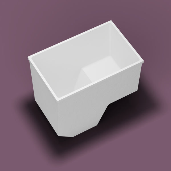 1100 x 700 Matte Seated Soaking Tub — Tipped in [render:tipped:nofeet] [bg:aubergine]