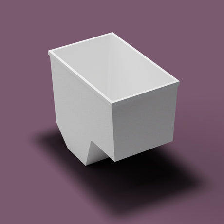 1100 x 700 Seated Soaking Tub — High three-quarter [render:quarter:nofeet] [bg:aubergine]