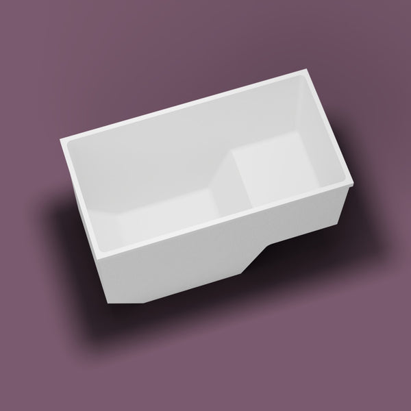 1350 x 700 Seated Soaking Tub — Footwell [render:in_well:nofeet] [bg:aubergine]