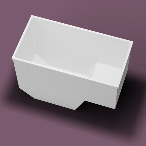 1350 x 700 Seated Soaking Tub — Looking in [render:lookin:nofeet] [bg:aubergine]