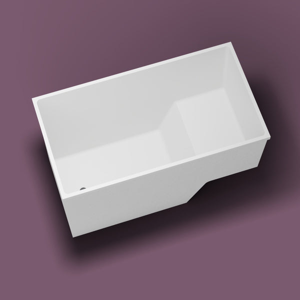 1495 x 800 Seated Soaking Tub — Footwell [render:in_well:nofeet] [bg:aubergine]