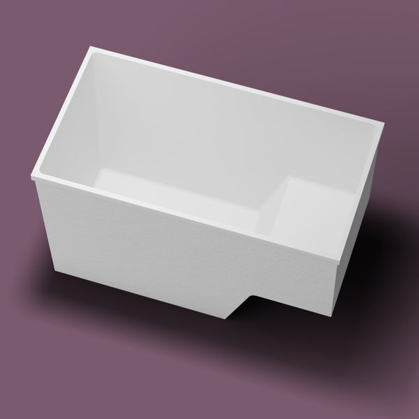 1495 x 800 Seated Soaking Tub — Looking in [render:lookin:nofeet] [bg:aubergine]