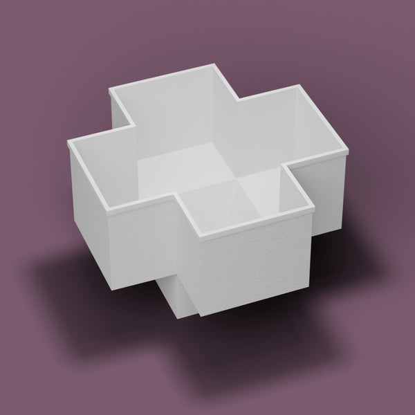 1500 x 1500 Seated Soaking Tub — Three-quarter [render:heroL:nofeet] [bg:aubergine]
